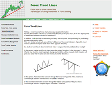 Tablet Screenshot of forextrendline.com